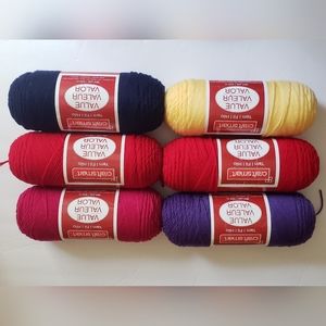 Craft Smart Yarn Lot of 6